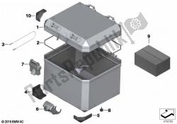 pezzi singoli per bauletto in alluminio