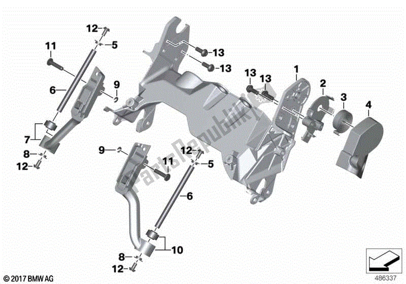 Todas las partes para Ajuste Del Parabrisas de BMW R 1250 GS Adventure K 51 2018 - 2021