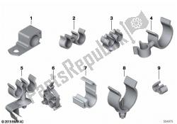 clips de línea, soportes de manguera