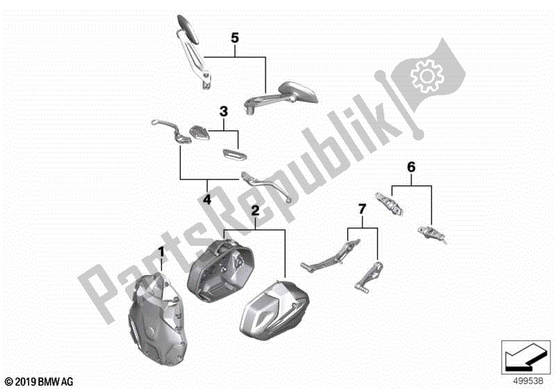 Todas las partes para Opción 719 de BMW R 1250R K 53 2018 - 2021