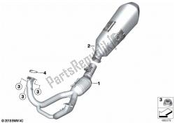 Exhaust system, chrome-plated