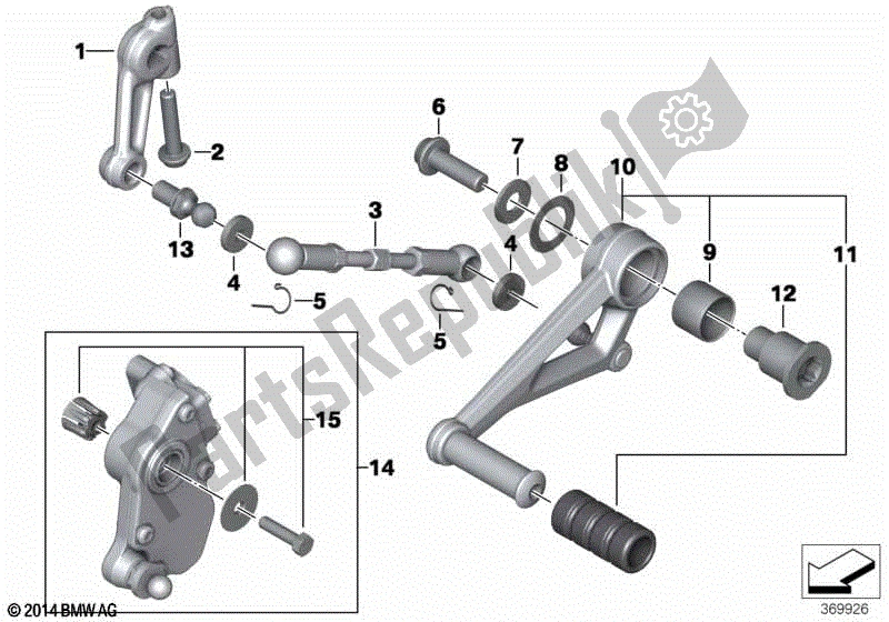 Todas las partes para Componentes Externos De Control De Cambios de BMW R 1250 RS K 54 2018 - 2021