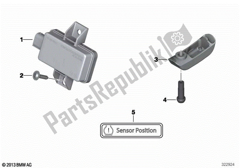 Todas las partes para Monitor De Presión De Neumáticos De Actualización de BMW R 1250 RS K 54 2018 - 2021