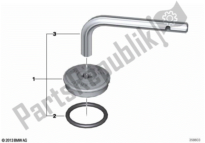 Todas las partes para Tornillo De Seguridad Para Boca De Llenado De Aceite de BMW R 1250 RS K 54 2018 - 2021