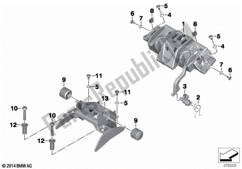 Todas las partes para Sistema De Bloqueo Del Banco Del Asiento de BMW R 1250 RS K 54 2018 - 2021