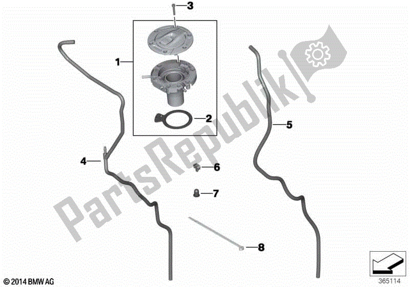 Todas las partes para Ventilación, Control De Emisiones de BMW R 1250 RS K 54 2018 - 2021