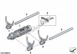 6-speed transmission shift components