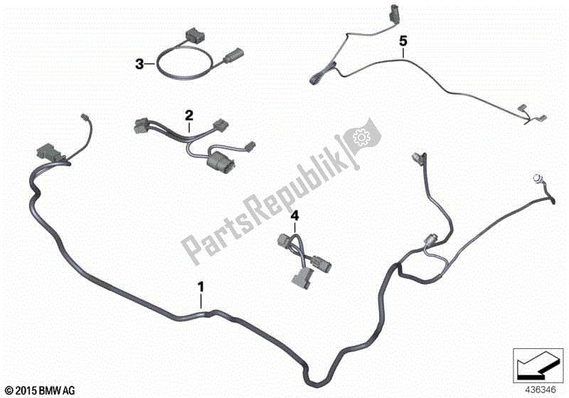 Todas las partes para Vehículo Especial Cable Auxiliar de BMW R 1250 RT K 52 2018 - 2021