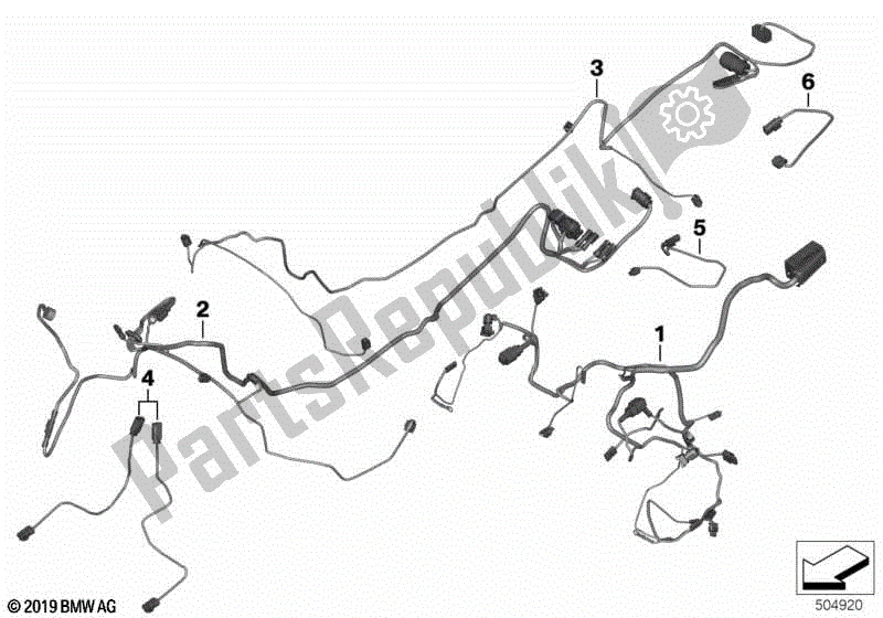 Todas las partes para Cable Auxiliar de BMW R 1250 RT K 52 2018 - 2021