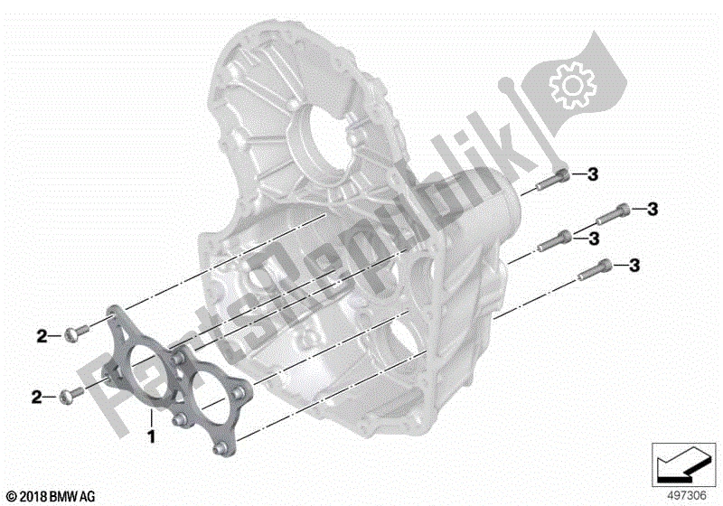 Todas las partes para Placa De Retención Del Rodamiento de BMW R 1250 RT K 52 2018 - 2021