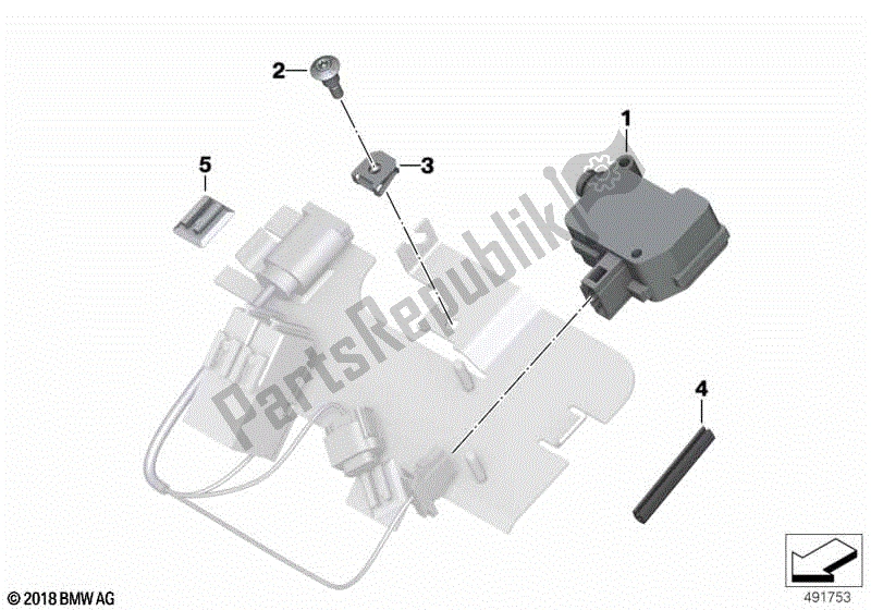 Toutes les pièces pour le Serrure De Banquette, Véhicule Officiel, élec. Du BMW R 1250 RT K 52 2018 - 2021