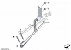 Bracket, flashing warning light, front