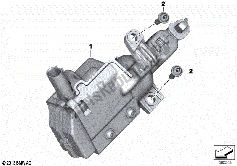 Toutes les pièces pour le Système De Verrouillage Central Pour Valise du BMW R 1250 RT K 52 2018 - 2021