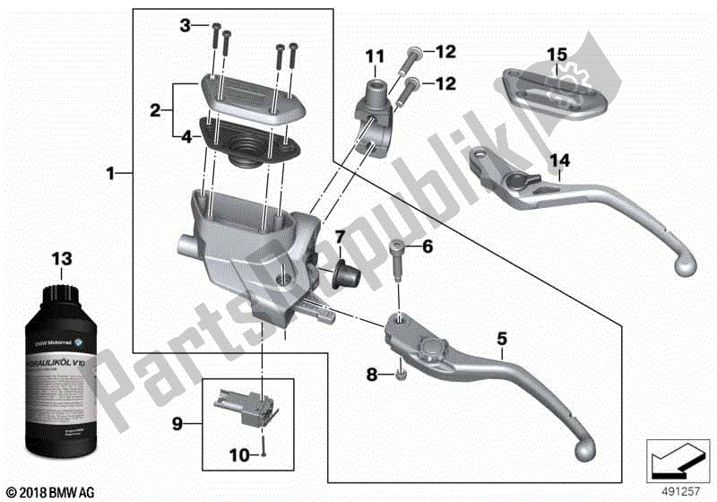 Todas las partes para Conjunto De Control De Embrague de BMW R 1250 RT K 52 2018 - 2021