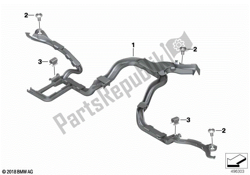 Toutes les pièces pour le Conduit Pour Moteur du BMW R 1250 RT K 52 2018 - 2021