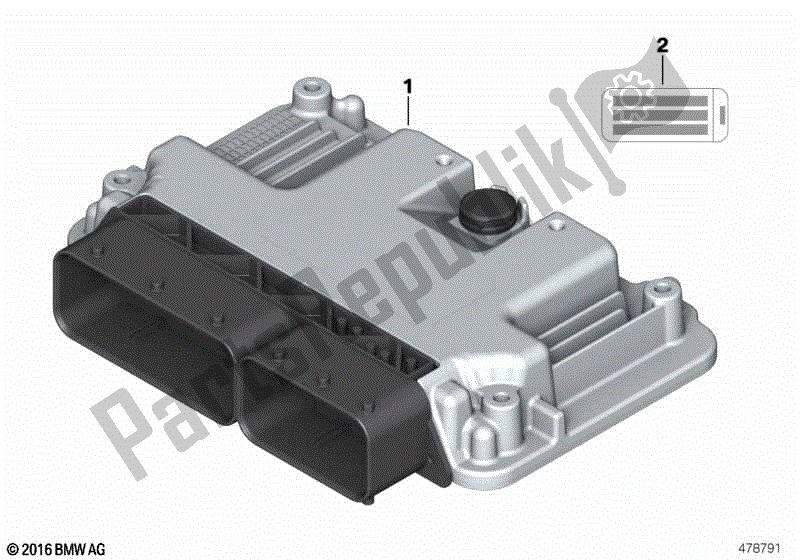 Toutes les pièces pour le Unité De Contrôle du BMW R 1250 RT K 52 2018 - 2021