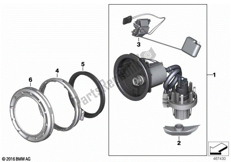 Toutes les pièces pour le Livraison, Unités De Commande, Pompe à Carburant du BMW R 1250 RT K 52 2018 - 2021