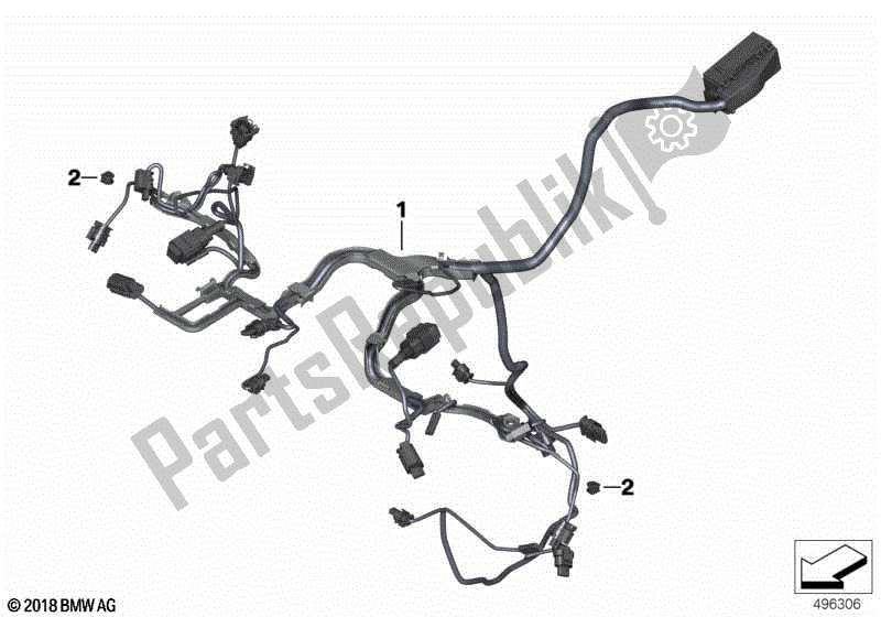 Toutes les pièces pour le Faisceau De Câbles Moteur du BMW R 1250 RT K 52 2018 - 2021