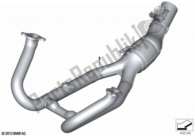 Toutes les pièces pour le Collecteur D'échappement, Chromé du BMW R 1250 RT K 52 2018 - 2021