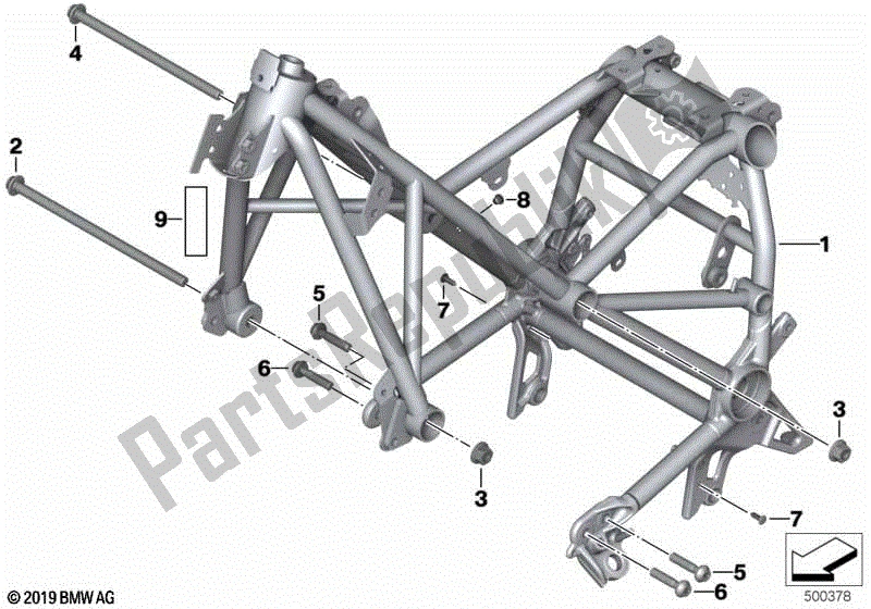 Todas las partes para Marco Frontal de BMW R 1250 RT K 52 2018 - 2021