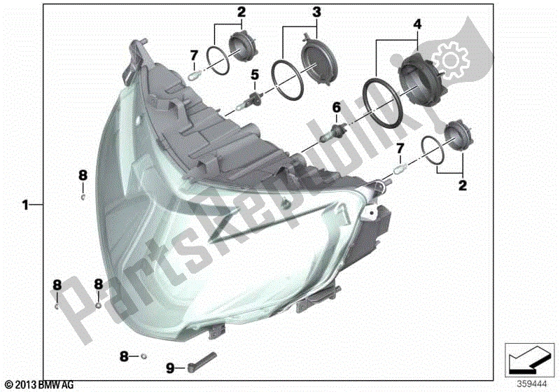 Toutes les pièces pour le Phare Je du BMW R 1250 RT K 52 2018 - 2021