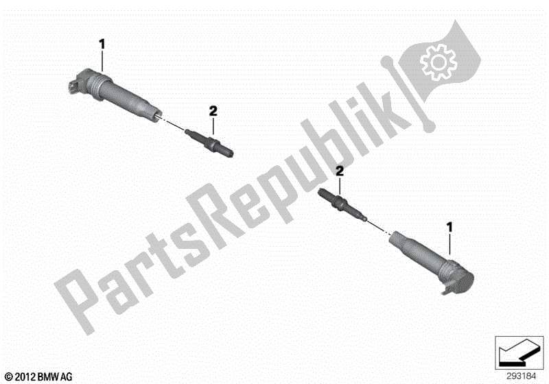 Toutes les pièces pour le Bobine D'allumage / Bougie D'allumage du BMW R 1250 RT K 52 2018 - 2021