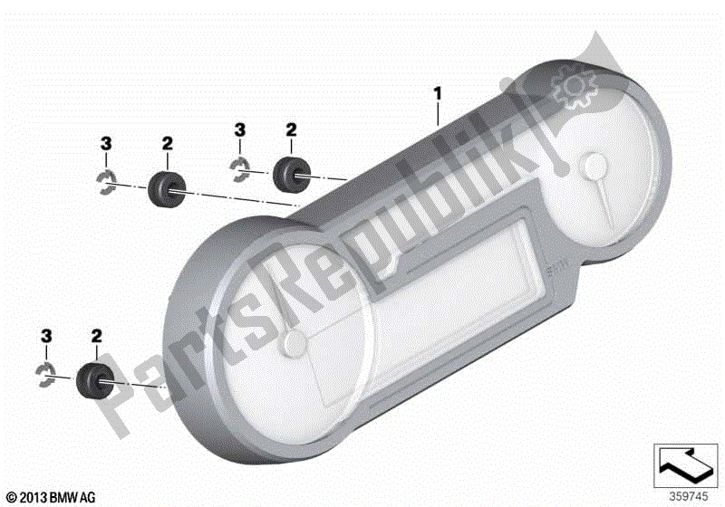 Toutes les pièces pour le Groupe D'instruments du BMW R 1250 RT K 52 2018 - 2021