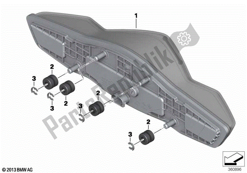 Todas las partes para Grupo De Luces Traseras Led de BMW R 1250 RT K 52 2018 - 2021