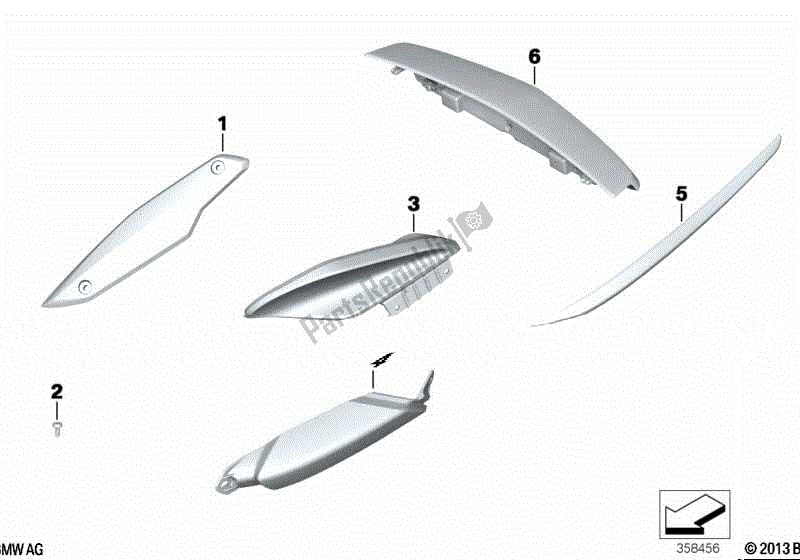 Toutes les pièces pour le Pièces, Chrome du BMW R 1250 RT K 52 2018 - 2021