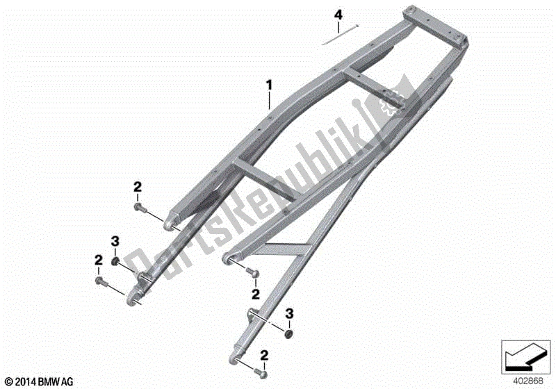 Todas las partes para Marco Trasero de BMW R 1250 RT K 52 2018 - 2021
