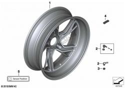 roda fundida retrofit, traseira, opção 719