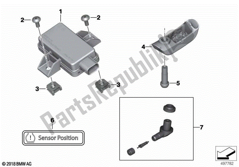 Todas las partes para Monitor De Presión De Neumáticos De Actualización de BMW R 1250 RT K 52 2018 - 2021