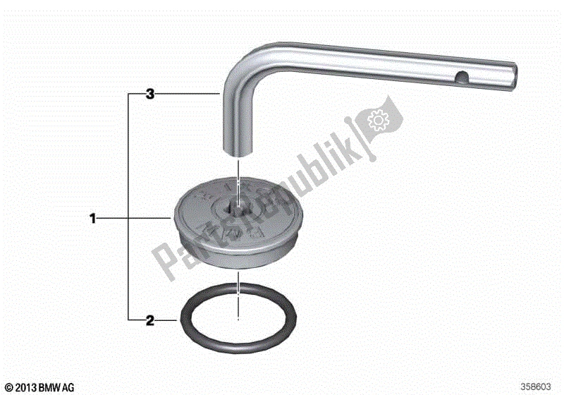 Todas las partes para Tornillo De Seguridad Para Boca De Llenado De Aceite de BMW R 1250 RT K 52 2018 - 2021