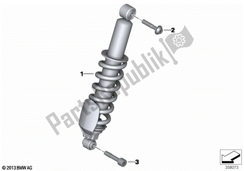 Tutte le parti per il Puntone A Molla, Anteriore del BMW R 1250 RT K 52 2018 - 2021