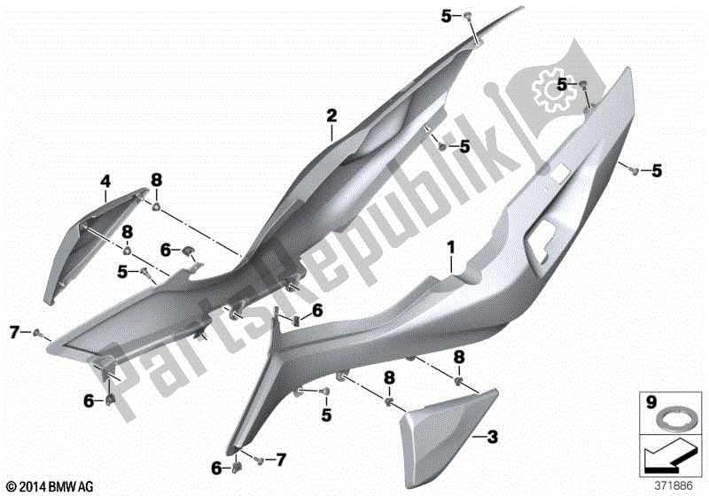 Todas las partes para Corte De Cola de BMW R 1250 RT K 52 2018 - 2021