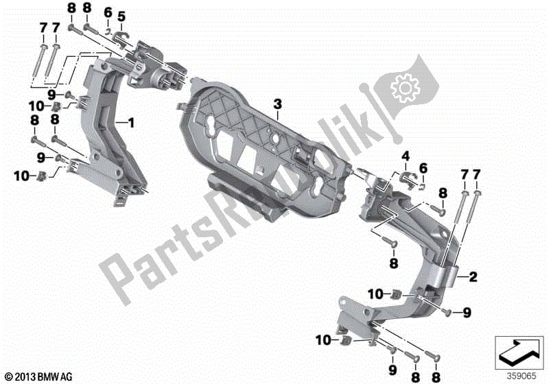 Toutes les pièces pour le Support De Garniture, Avant du BMW R 1250 RT K 52 2018 - 2021