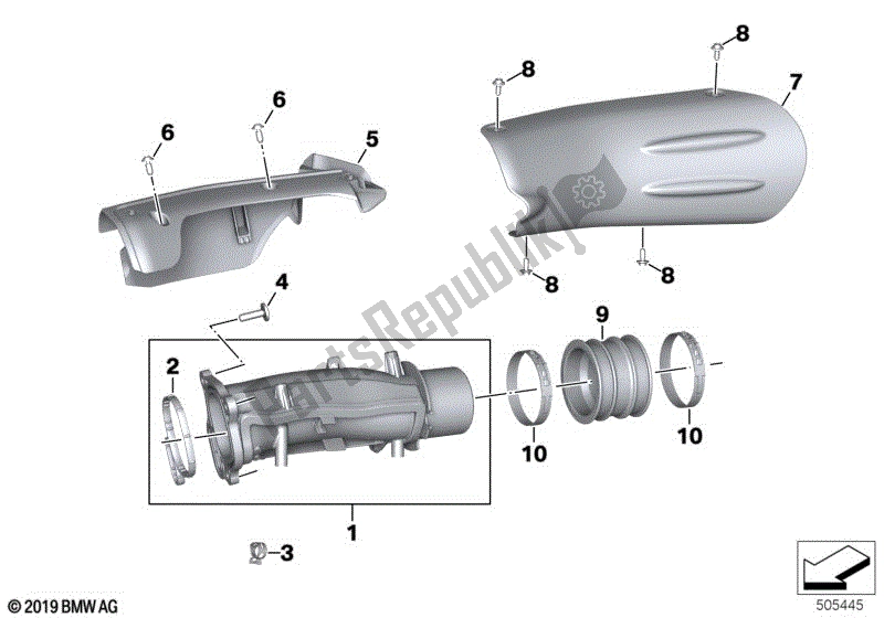 Alle onderdelen voor de Inlaatspruitstuk Systeem van de BMW R 18 K 34 1800 2020