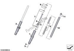 fourche télescopique, pièces détachées