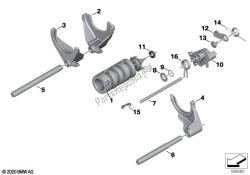 6-speed transmission shift components