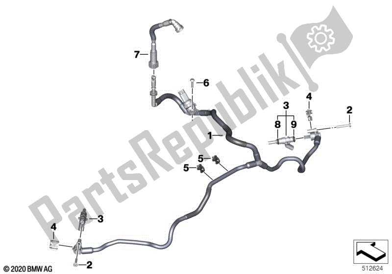 Alle onderdelen voor de Brandstofverdeler / Drukregelaar van de BMW R 18 B K 35 1800 2021