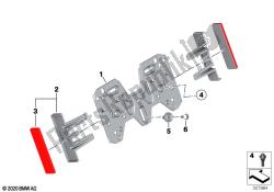 Number plate baseplate, reflectors