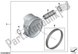 zuiger met ringen en polspen