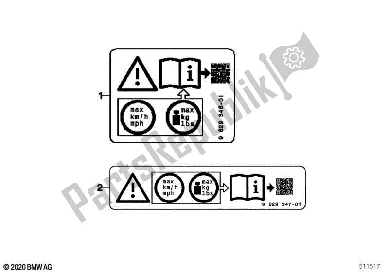 Alle onderdelen voor de Sign Case Topcase van de BMW R 18 B K 35 1800 2021