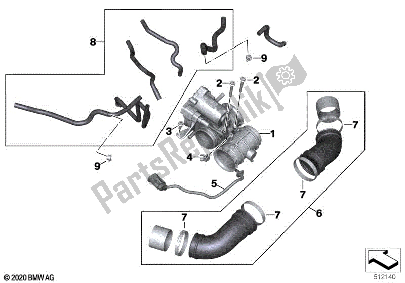 Alle onderdelen voor de Gasklep En Actuator van de BMW R 18 B K 35 1800 2021