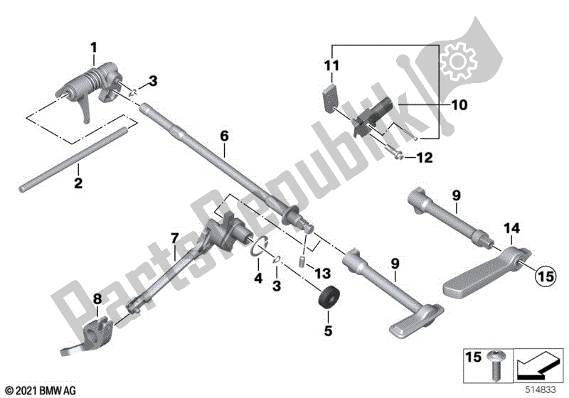Todas las partes para Inner Gear Shifting Parts, Reverser de BMW R 18 Classic K 34 1800 2021