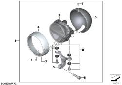 LED auxiliary headlight