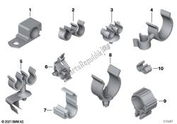 clips de línea, soportes de manguera