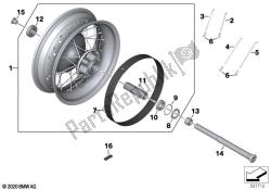 Spoke wheel, rear