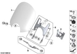 parabrisas / soporte