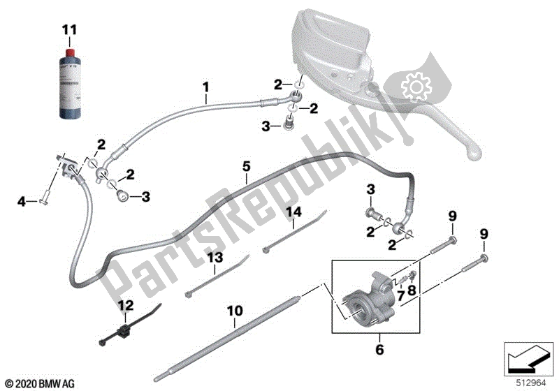 Alle onderdelen voor de Koppeling Controle van de BMW R 18 Trans Continental K 35 1800 2021